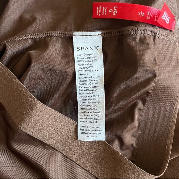 NWOT Spanx Thinstincts 2.0 Girl Short in Chestnut Brown Women’s Large - Picture 8 of 9